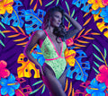 Glow Black Light Spotlight Lace Teddy -Teddy- Melted Glam LLC
