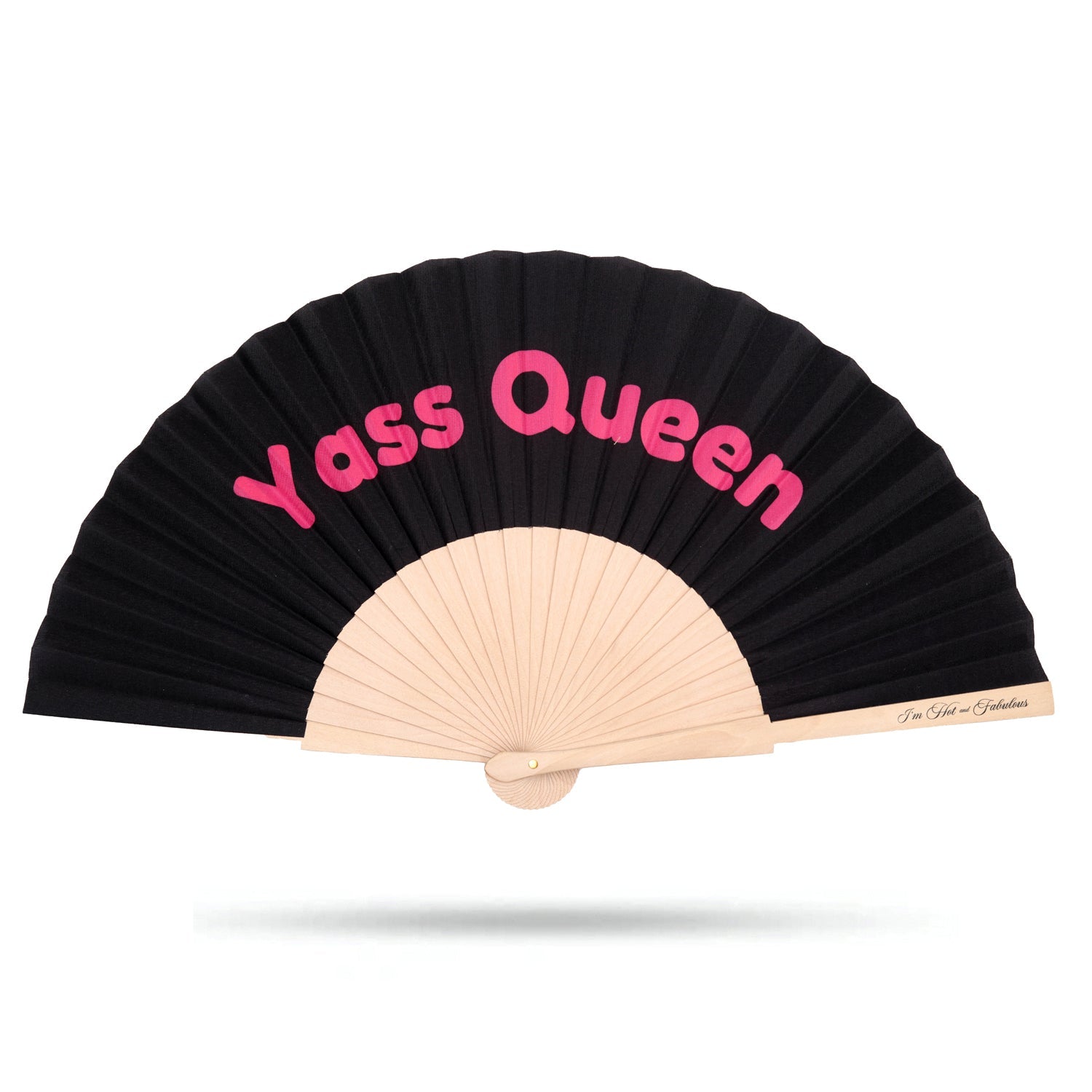 Yass Queen Hand Fan - Hot Pink -Hand fan- Melted Glam LLC
