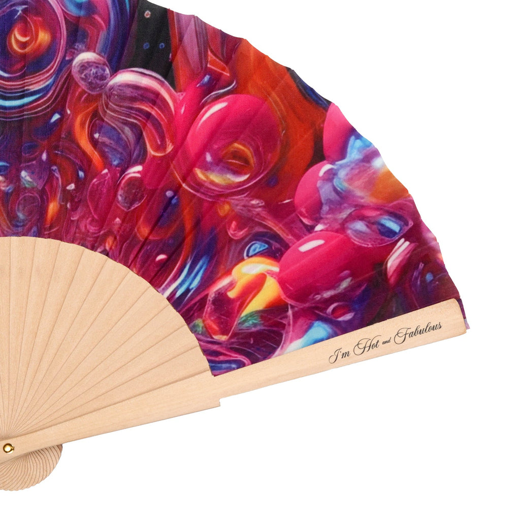 Cosmic Swirl Hand Fan -Hand fan- Melted Glam LLC