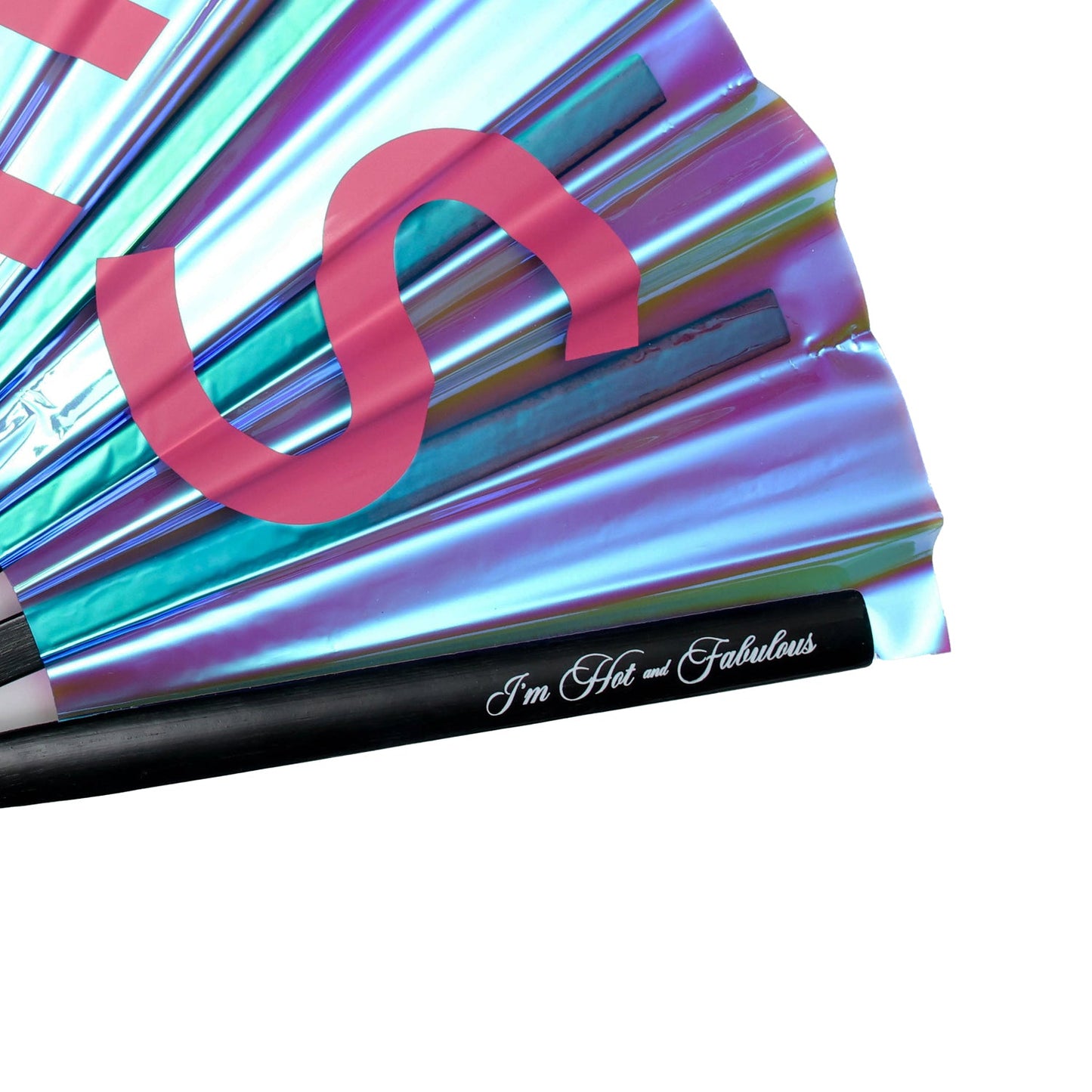 Holographic Peacock Vibes XL Hand Fan