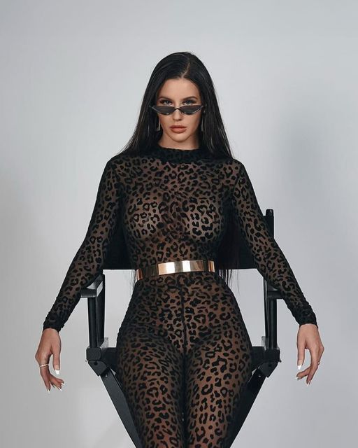 Fierce Elegance Velvet Leopard Bodysuit -Lingerie- Melted Glam LLC