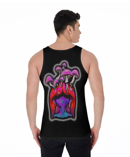 Lady Glam Tank Top – Unisex Polyester | Rave & Festival Clothing | Melted Glam - tank top - Melted Glam LLC