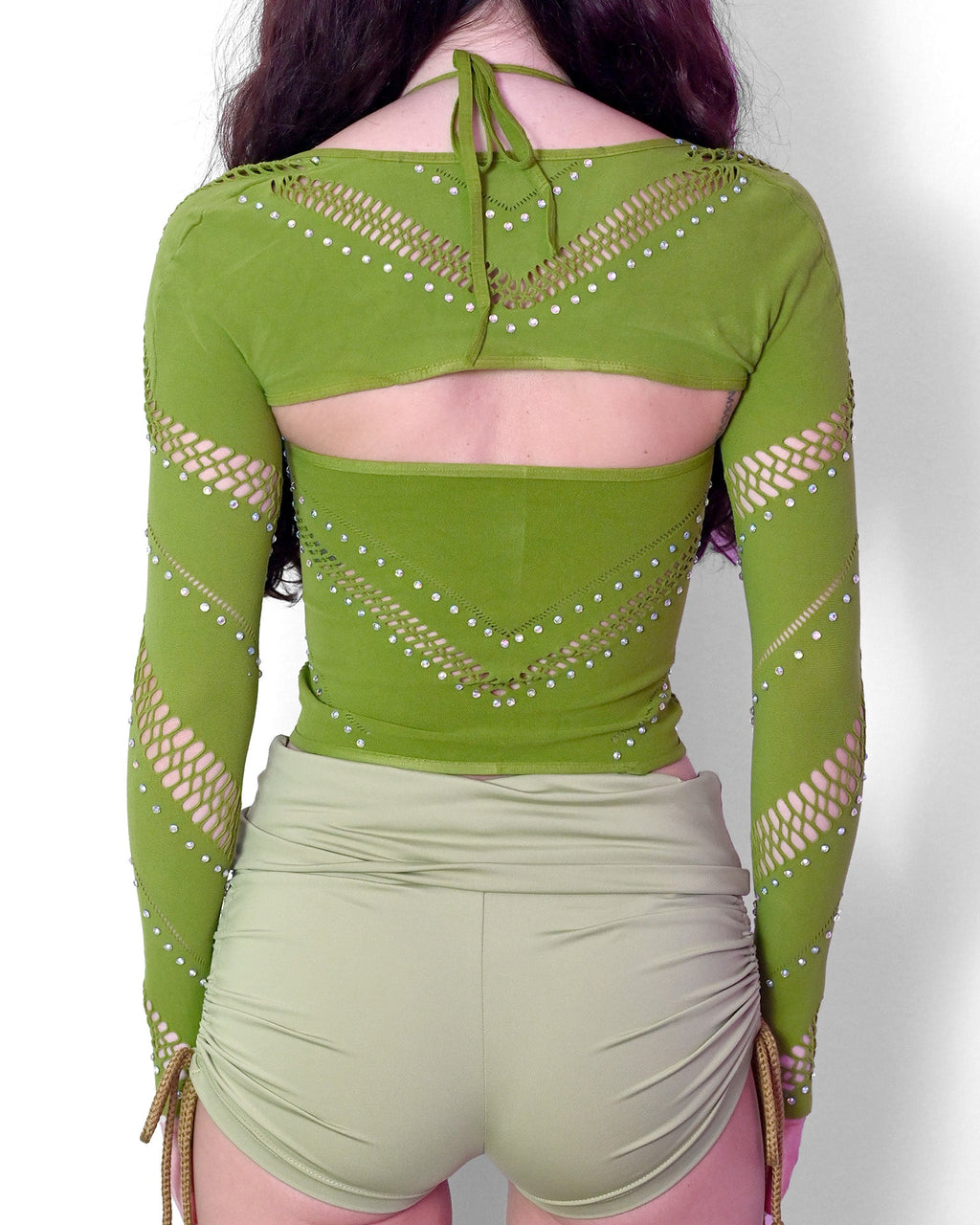 Green Halter Bolero Set -Top- Melted Glam LLC
