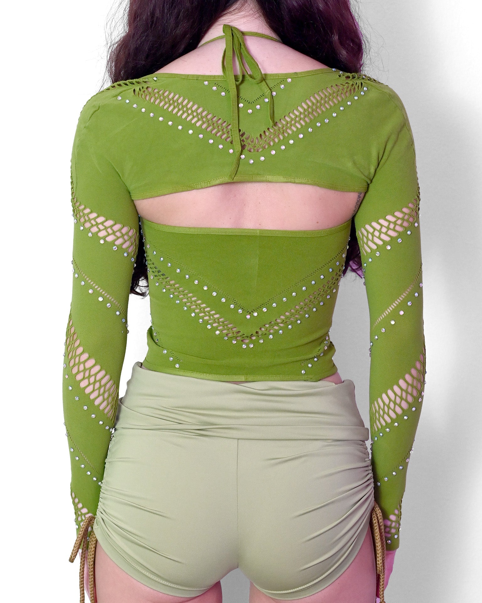 Green Halter Bolero Set -Top- Melted Glam LLC