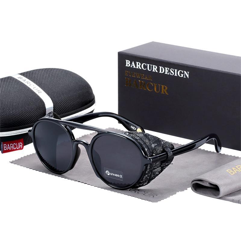 New Elegent Original Round Sunglasses Gradient Vintage Steampunk Goggles For Women and Men With UV400 Protection -STS9NC17662QMT- Melted Glam LLC