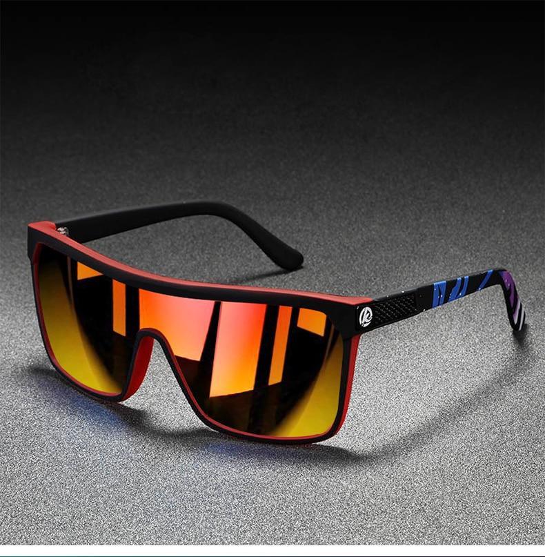 Sport New Siamese Men sunglasses PC+Metal Frame Colorful TAC Outdoor Sun Glasses Anti-Glare UV400 Travel Oversized Unisex Sunglasses Man and Woman SUnglasses -STS9NC17057FPZU- Melted Glam LLC