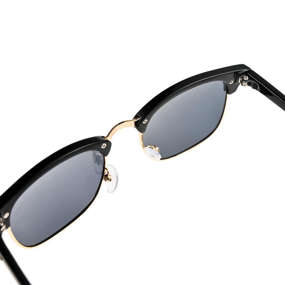 Polarized Semi-Rimless Unisex Man and Woman Classic Vintage Retro Sunglasses With U400 Protection Oculos De Sol Gafas -STS9NC17048CGD- Melted Glam LLC