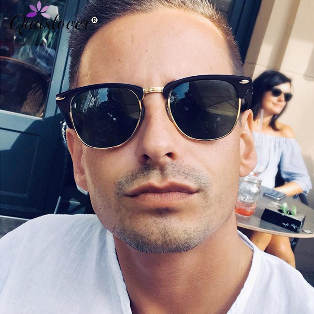 Polarized Semi-Rimless Unisex Man and Woman Classic Vintage Retro Sunglasses With U400 Protection Oculos De Sol Gafas -STS9NC17048CGD- Melted Glam LLC