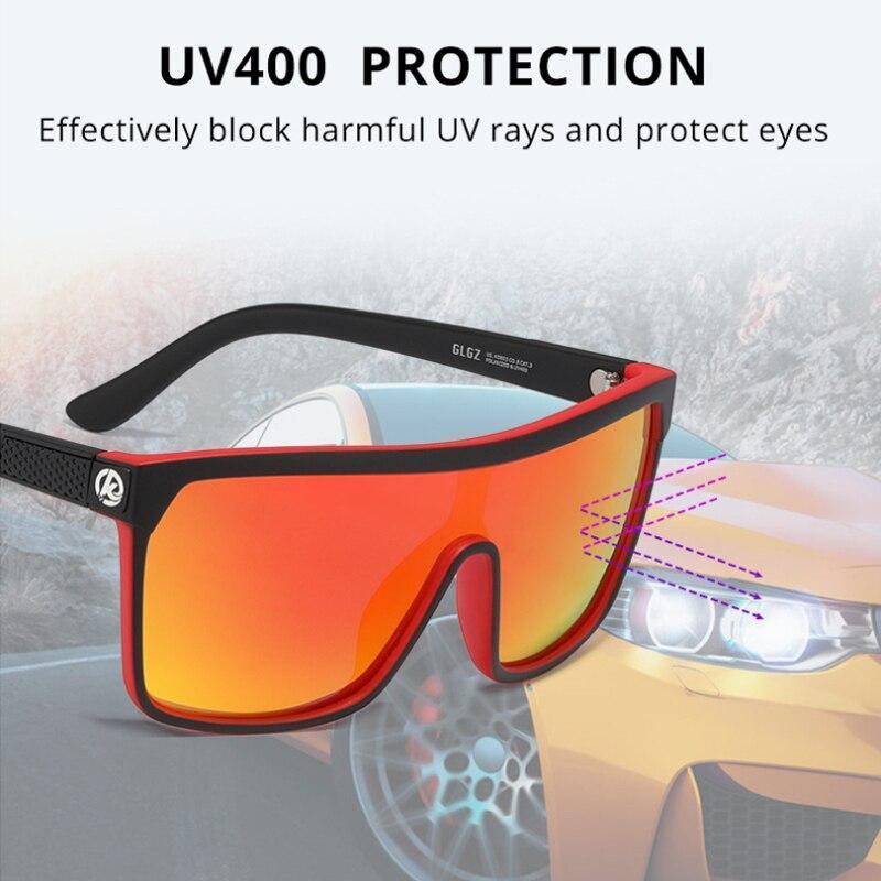 Sport New Siamese Men sunglasses PC+Metal Frame Colorful TAC Outdoor Sun Glasses Anti-Glare UV400 Travel Oversized Unisex Sunglasses Man and Woman SUnglasses -STS9NC17057FPZU- Melted Glam LLC