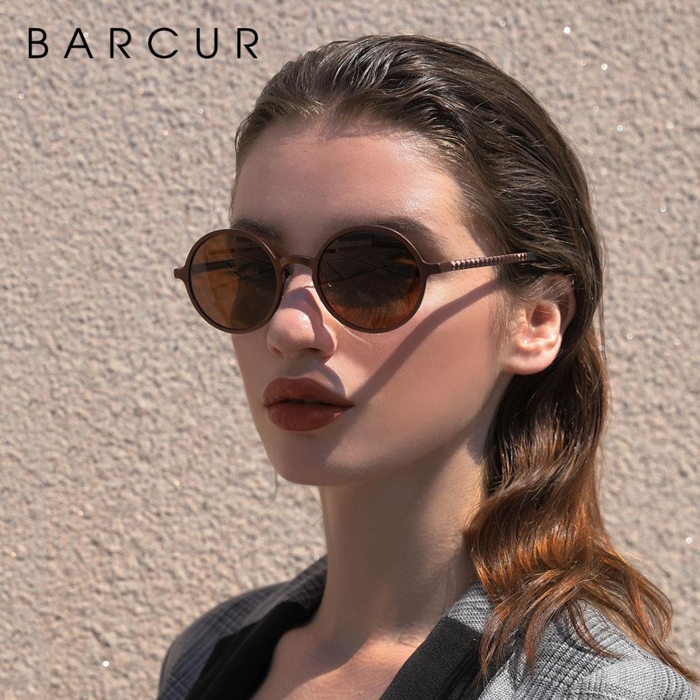 Round Luxury Polarized Universal Retro Modern Sunglasses With High Quality Metal Frame And UV400 Protection -STS9NC17822CDS- Melted Glam LLC