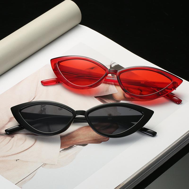 New Vintage Black Cat Eye Sunglasses for Women Fashion Brand Designer Mirror Sunglasses With UV400 Protection -STS9NC17194XS- Melted Glam LLC