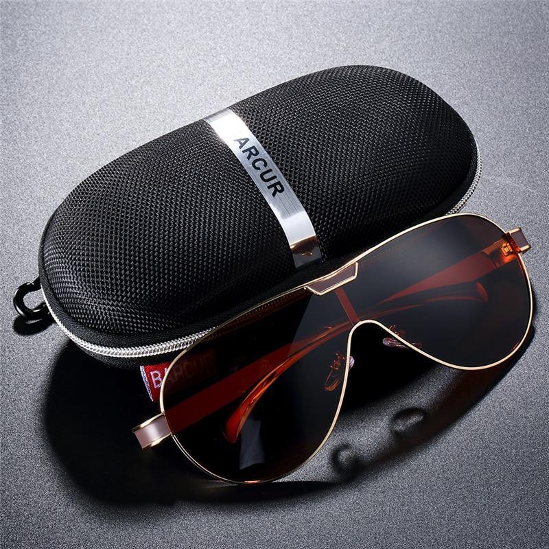 Luxury Modern Elegant Polarized Business Driving Sunglasses For Men and Woman Sports Eyewear With UV400 Protection -STS9NC17855BXY- Melted Glam LLC