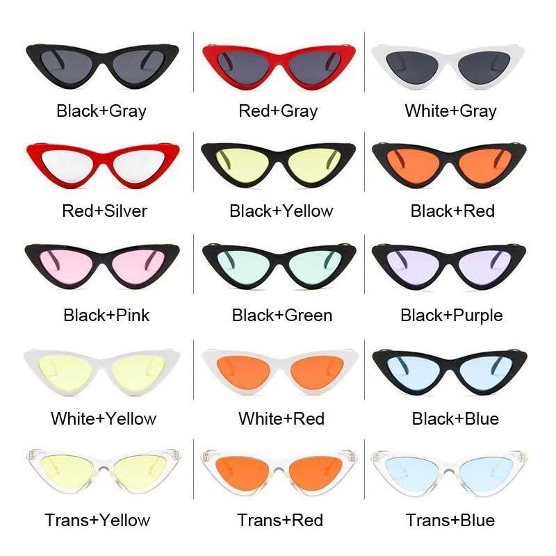 Vintage Cateye Sunglasses For Women In Famous Retro Small Cat Eye Style In NEW Modern Edition with UV400 Protection -STS9NC17723KDX- Melted Glam LLC