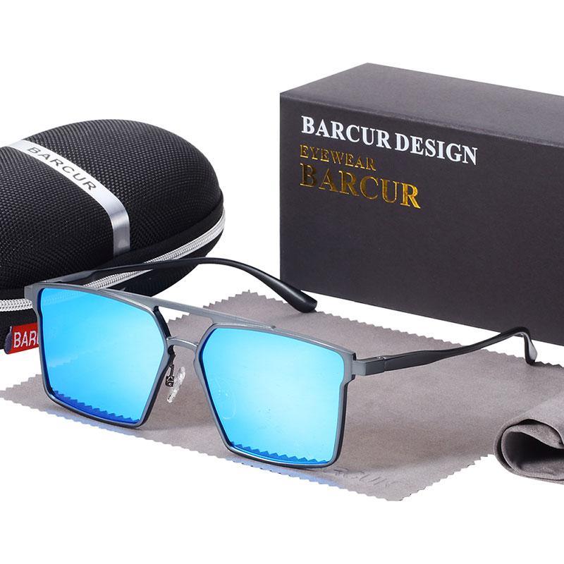 The New Luxury Original Minimalist Aluminium Square Sunglasses Polarized Sun glasses for Women and Men With UV400 Protection -STS9NC18832QSL- Melted Glam LLC