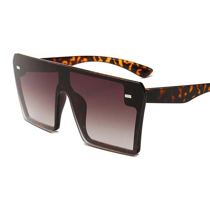 Modern Oversized Square Sunglasses For Lady and Women Luxury Brand Fashion Gafas Shade WIth Mirror Glasses And UV400 Protection -Sunglasses- Melted Glam LLC