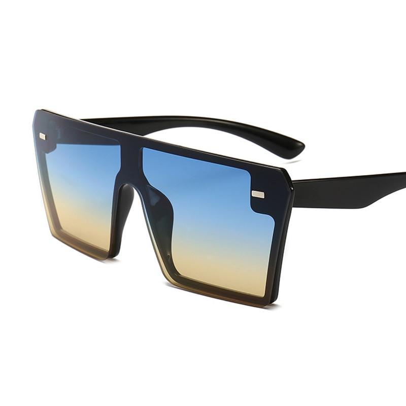 Modern Oversized Square Sunglasses For Lady and Women Luxury Brand Fashion Gafas Shade WIth Mirror Glasses And UV400 Protection -Sunglasses- Melted Glam LLC