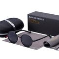 Round Luxury Polarized Universal Retro Modern Sunglasses With High Quality Metal Frame And UV400 Protection -STS9NC17822CDS- Melted Glam LLC