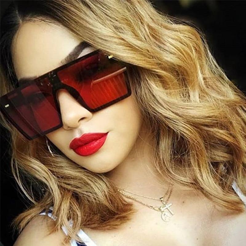 Modern Oversized Square Sunglasses For Lady and Women Luxury Brand Fashion Gafas Shade WIth Mirror Glasses And UV400 Protection -Sunglasses- Melted Glam LLC