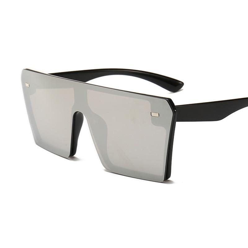 Modern Oversized Square Sunglasses For Lady and Women Luxury Brand Fashion Gafas Shade WIth Mirror Glasses And UV400 Protection -Sunglasses- Melted Glam LLC