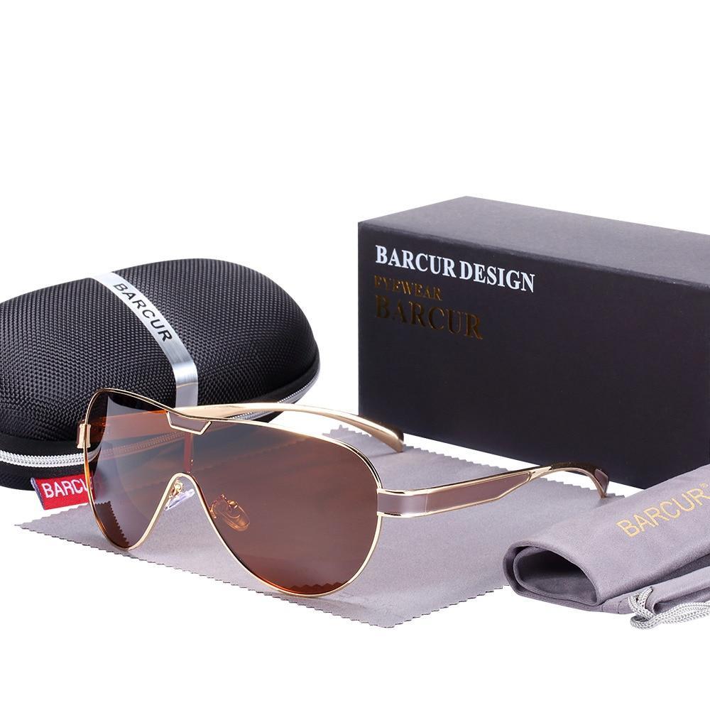 Luxury Modern Elegant Polarized Business Driving Sunglasses For Men and Woman Sports Eyewear With UV400 Protection -STS9NC17855BXY- Melted Glam LLC