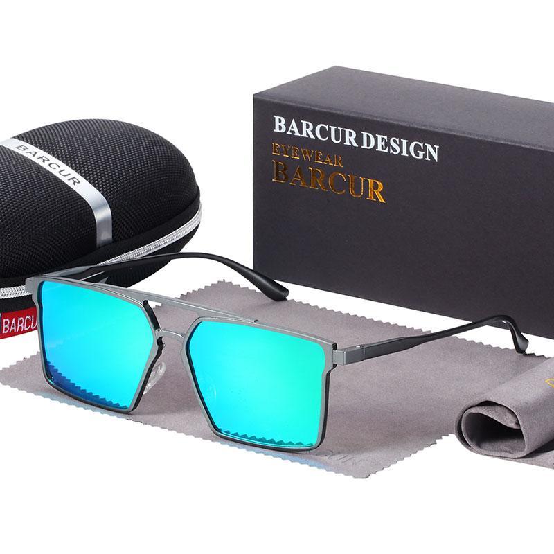 The New Luxury Original Minimalist Aluminium Square Sunglasses Polarized Sun glasses for Women and Men With UV400 Protection -STS9NC18832QSL- Melted Glam LLC