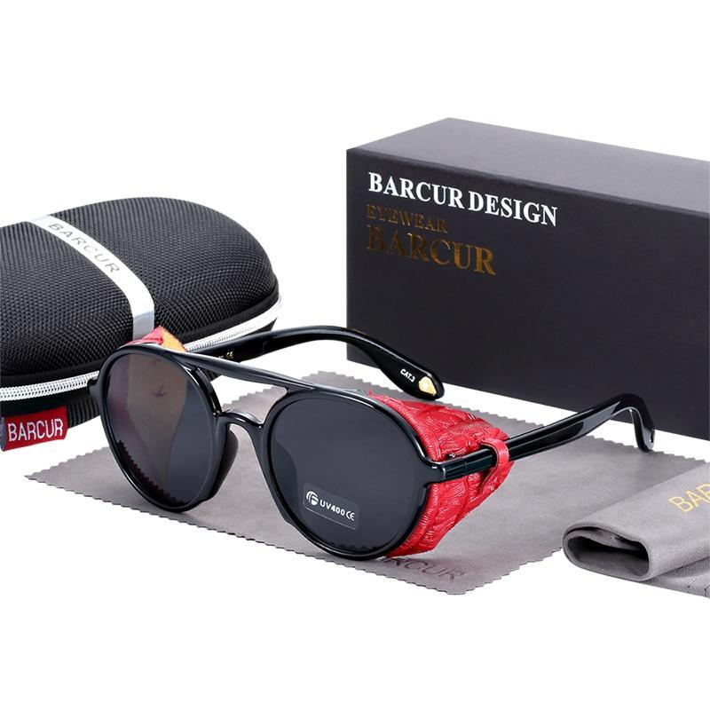 New Elegent Original Round Sunglasses Gradient Vintage Steampunk Goggles For Women and Men With UV400 Protection -STS9NC17662QMT- Melted Glam LLC