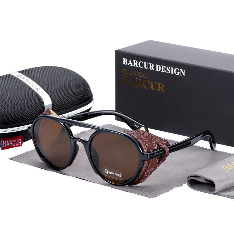 New Elegent Original Round Sunglasses Gradient Vintage Steampunk Goggles For Women and Men With UV400 Protection -STS9NC17662QMT- Melted Glam LLC