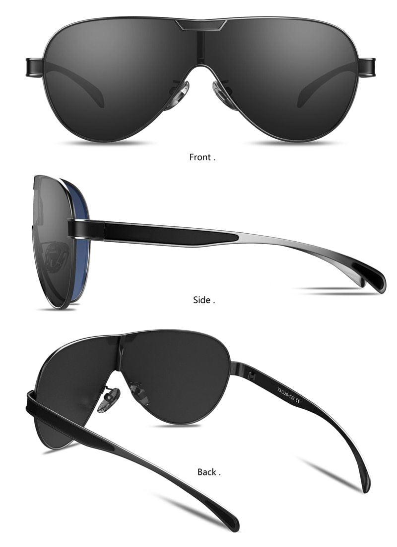 Luxury Modern Elegant Polarized Business Driving Sunglasses For Men and Woman Sports Eyewear With UV400 Protection -STS9NC17855BXY- Melted Glam LLC
