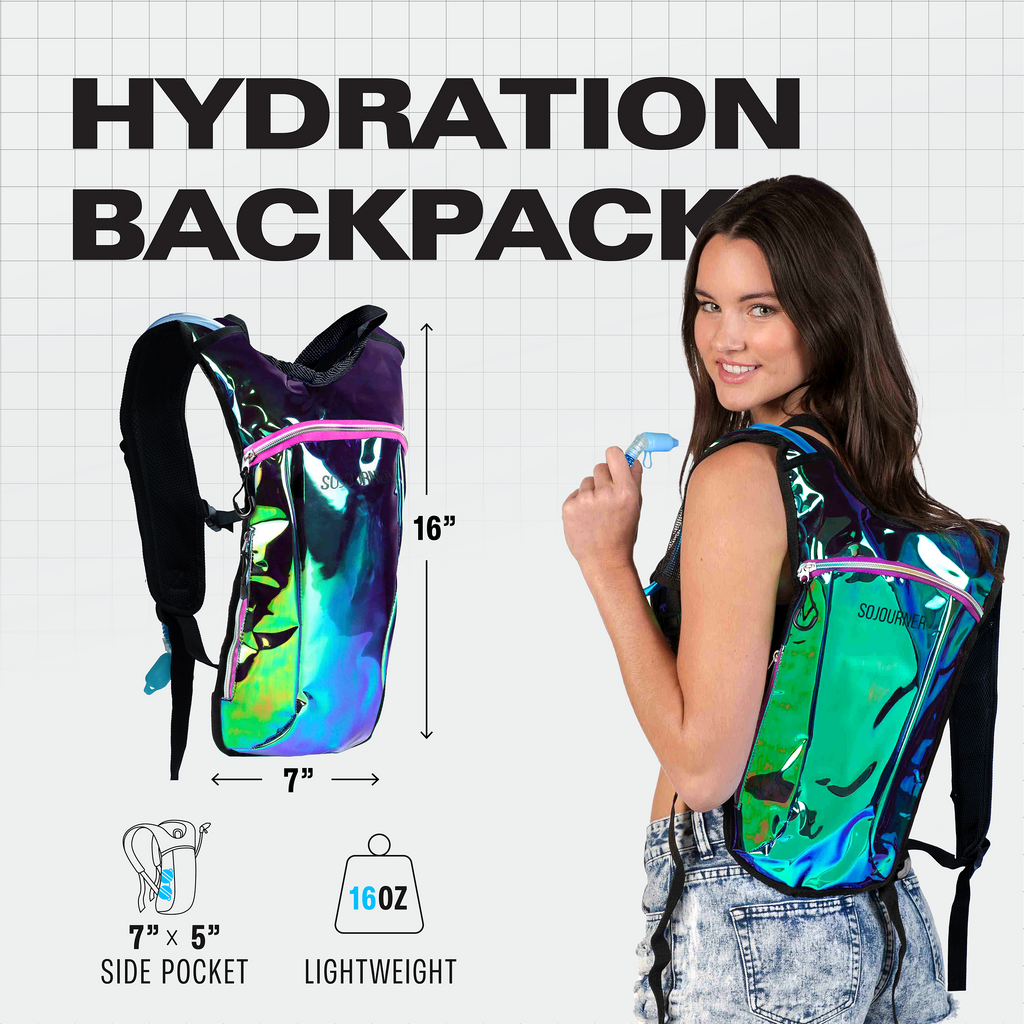 Hydration Pack Backpack (Small) -Hydration Pack (S)- Melted Glam LLC