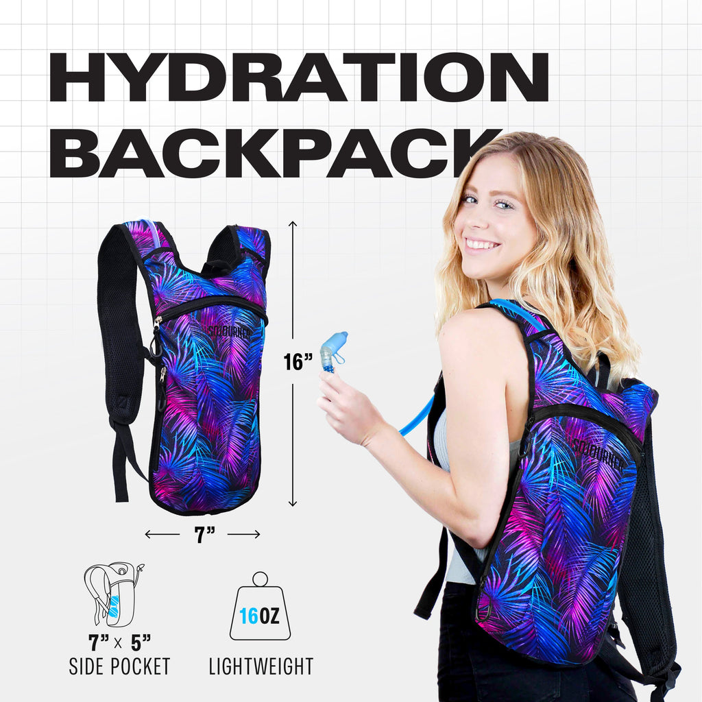 Hydration Pack Backpack (Small) -Hydration Pack (S)- Melted Glam LLC