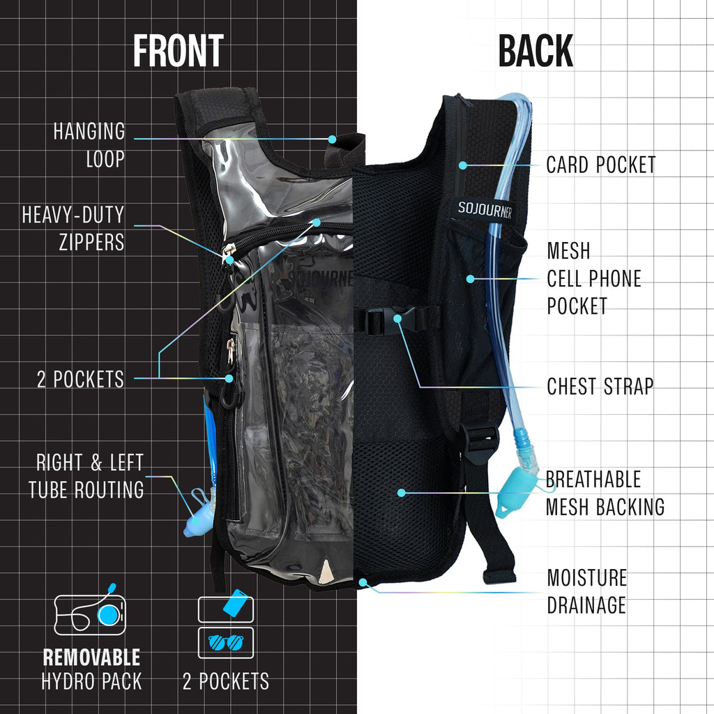 Hydration Pack Backpack (Small) -Hydration Pack (S)- Melted Glam LLC