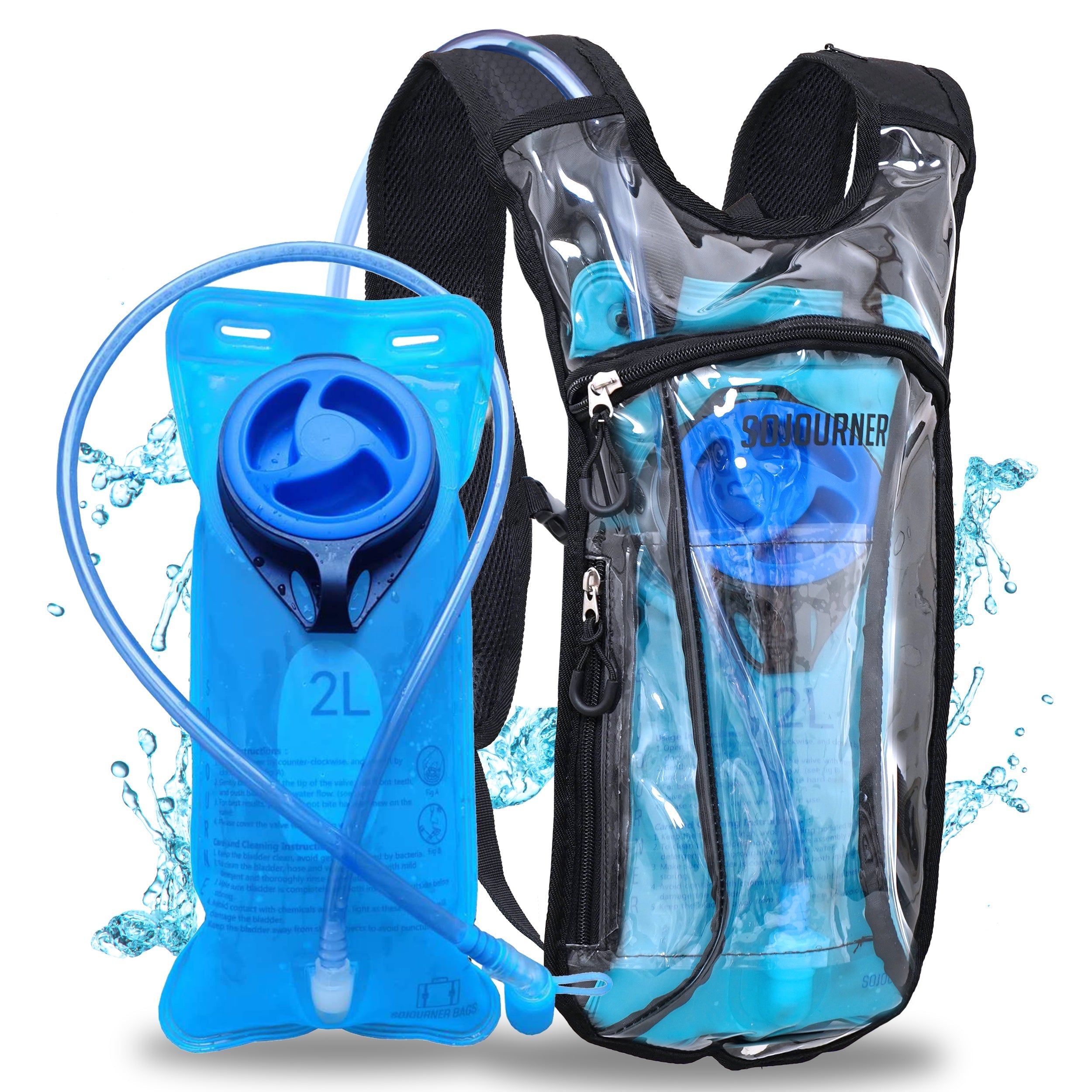 Hydration Pack Backpack (Small) -Hydration Pack (S)- Melted Glam LLC