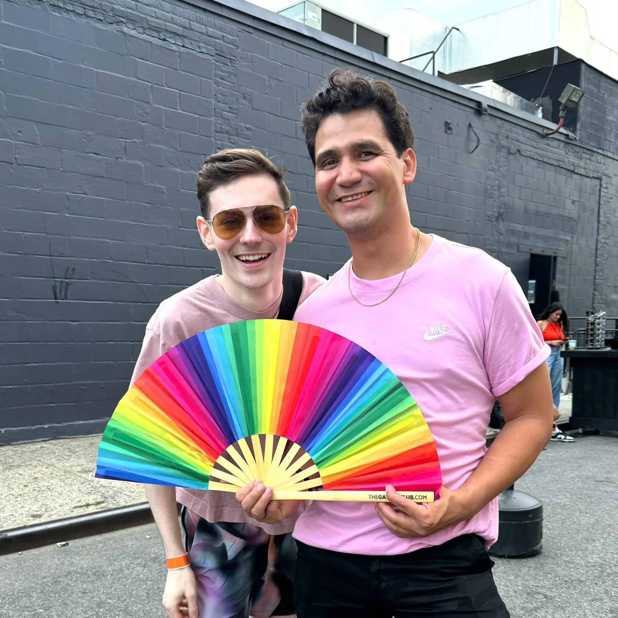 Rainbow Folding Fan -Hand Fan- Melted Glam LLC