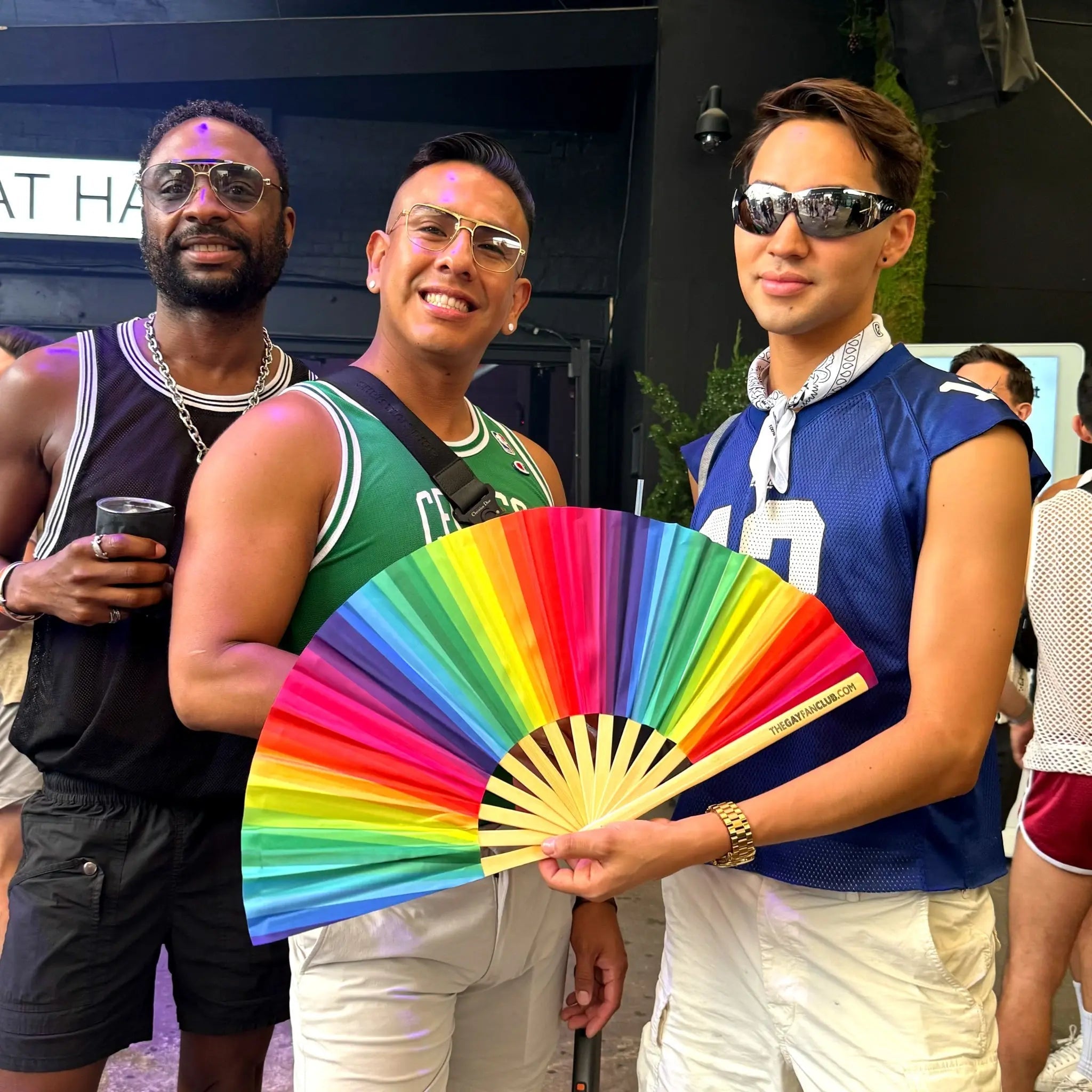 Rainbow Folding Fan -Hand Fan- Melted Glam LLC