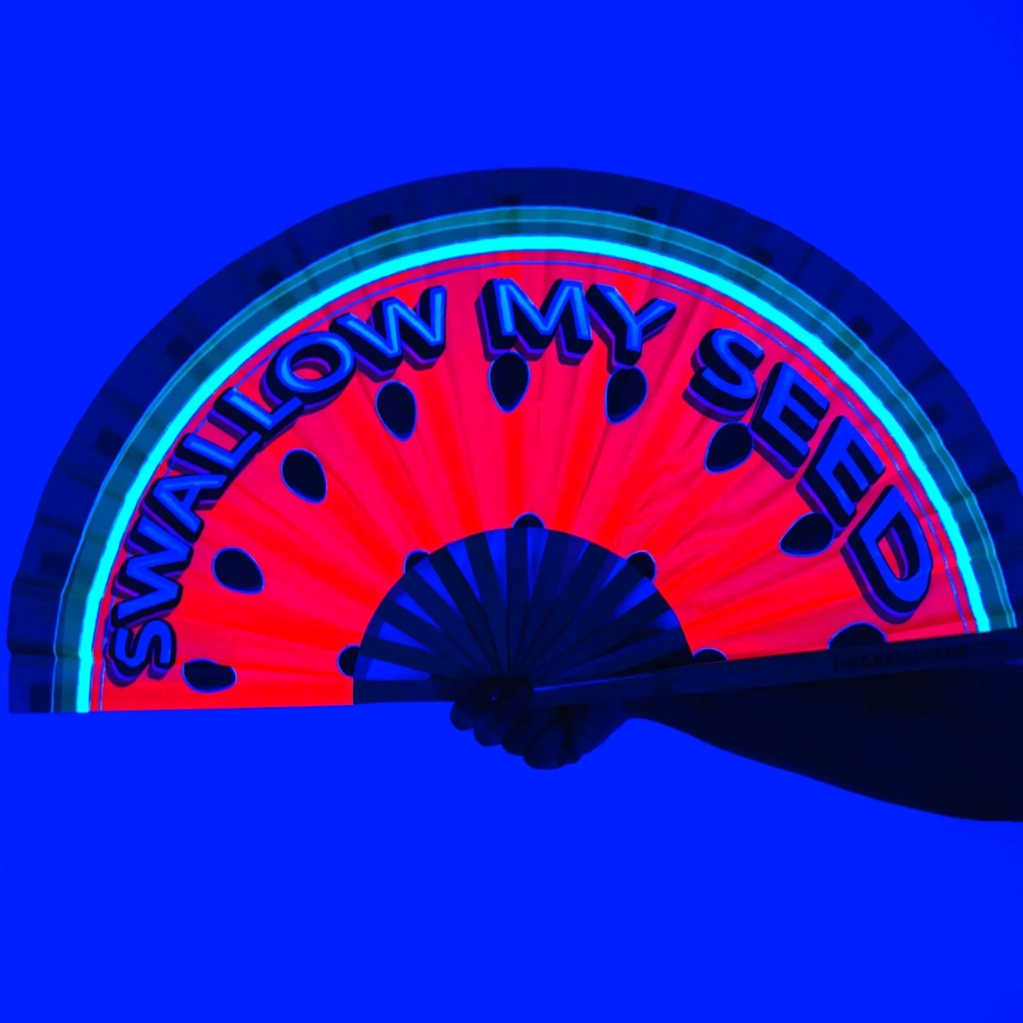 Watermelon Fan (UV) -Hand Fan- Melted Glam LLC