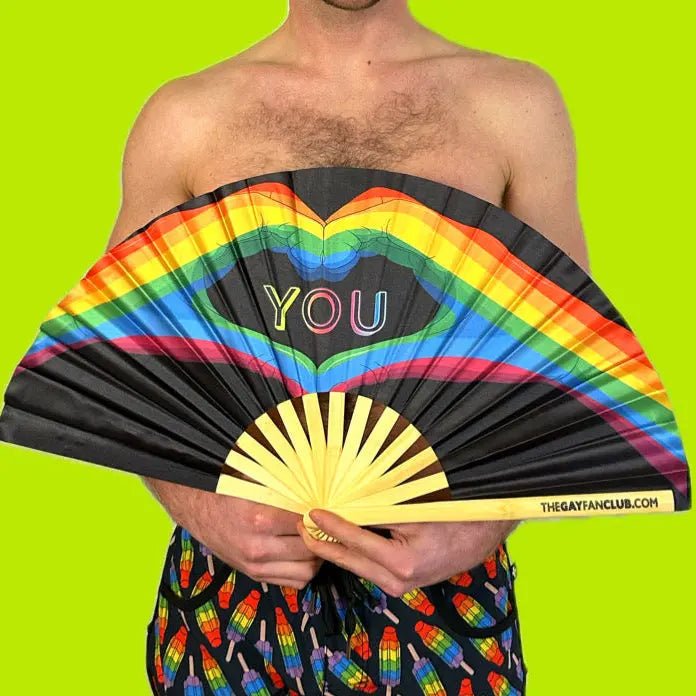 Love You Fan -Hand Fan- Melted Glam LLC