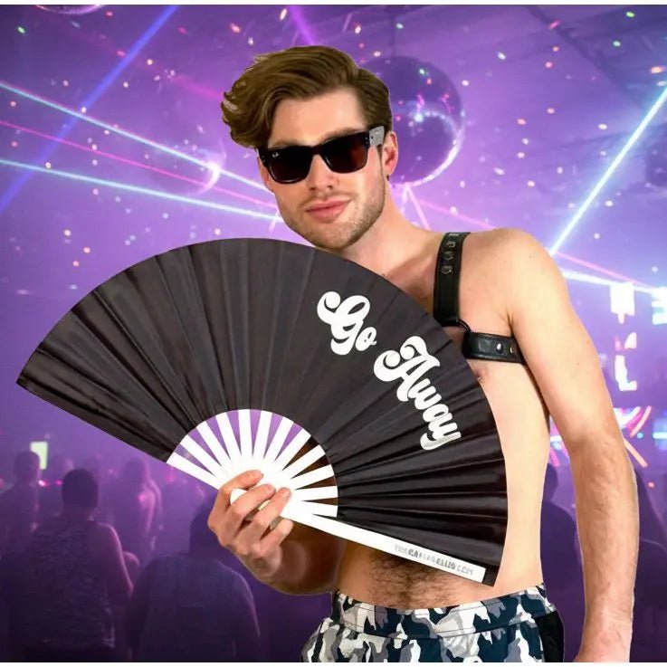 Go Away Fan -Hand Fan- Melted Glam LLC