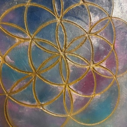 Flower of life (original painting) Melted Glam