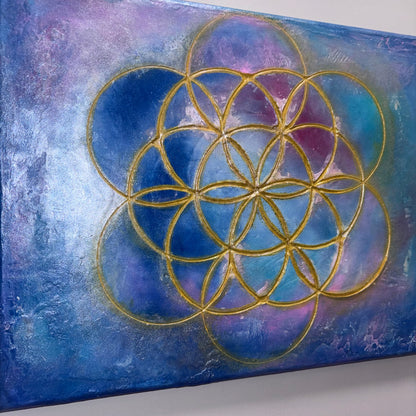 Flower of life (original painting) Melted Glam