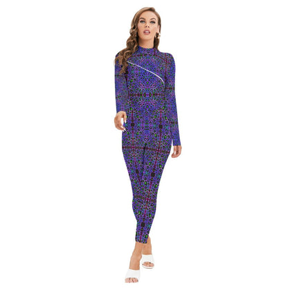 Long - Sleeved Jumpsuit – Women's | 12 Melting Options | Rave & Festival Clothing | Melted Glam - Jumpsuit - Melted Glam LLC