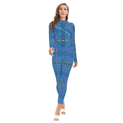 Long - Sleeved Jumpsuit – Women's | 12 Melting Options | Rave & Festival Clothing | Melted Glam - Jumpsuit - Melted Glam LLC