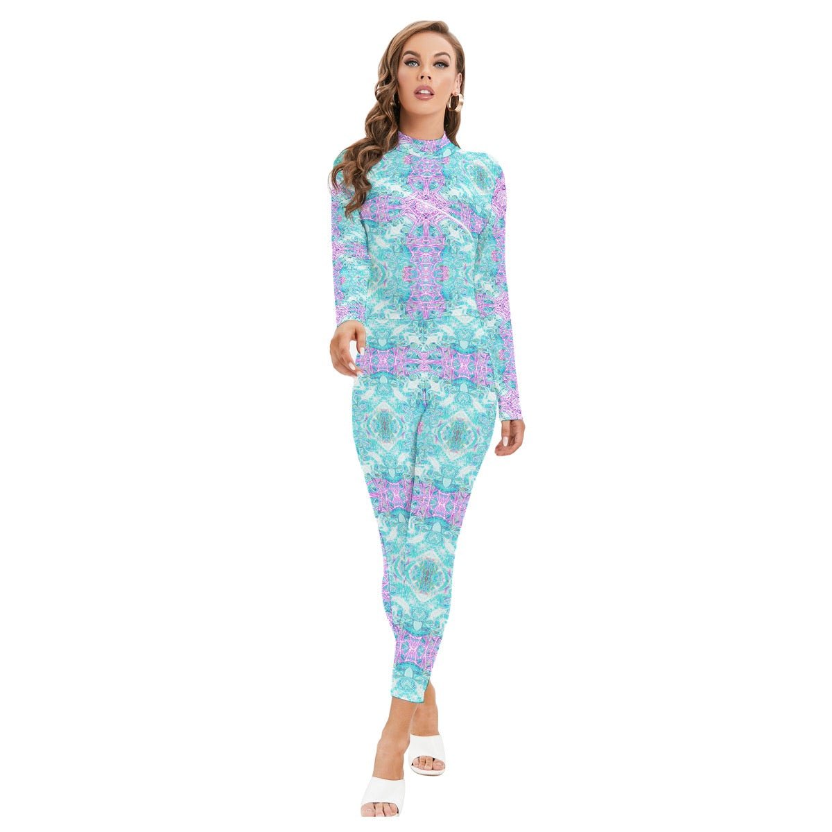 Long - Sleeved Jumpsuit – Women's | 12 Melting Options | Rave & Festival Clothing | Melted Glam - Jumpsuit - Melted Glam LLC