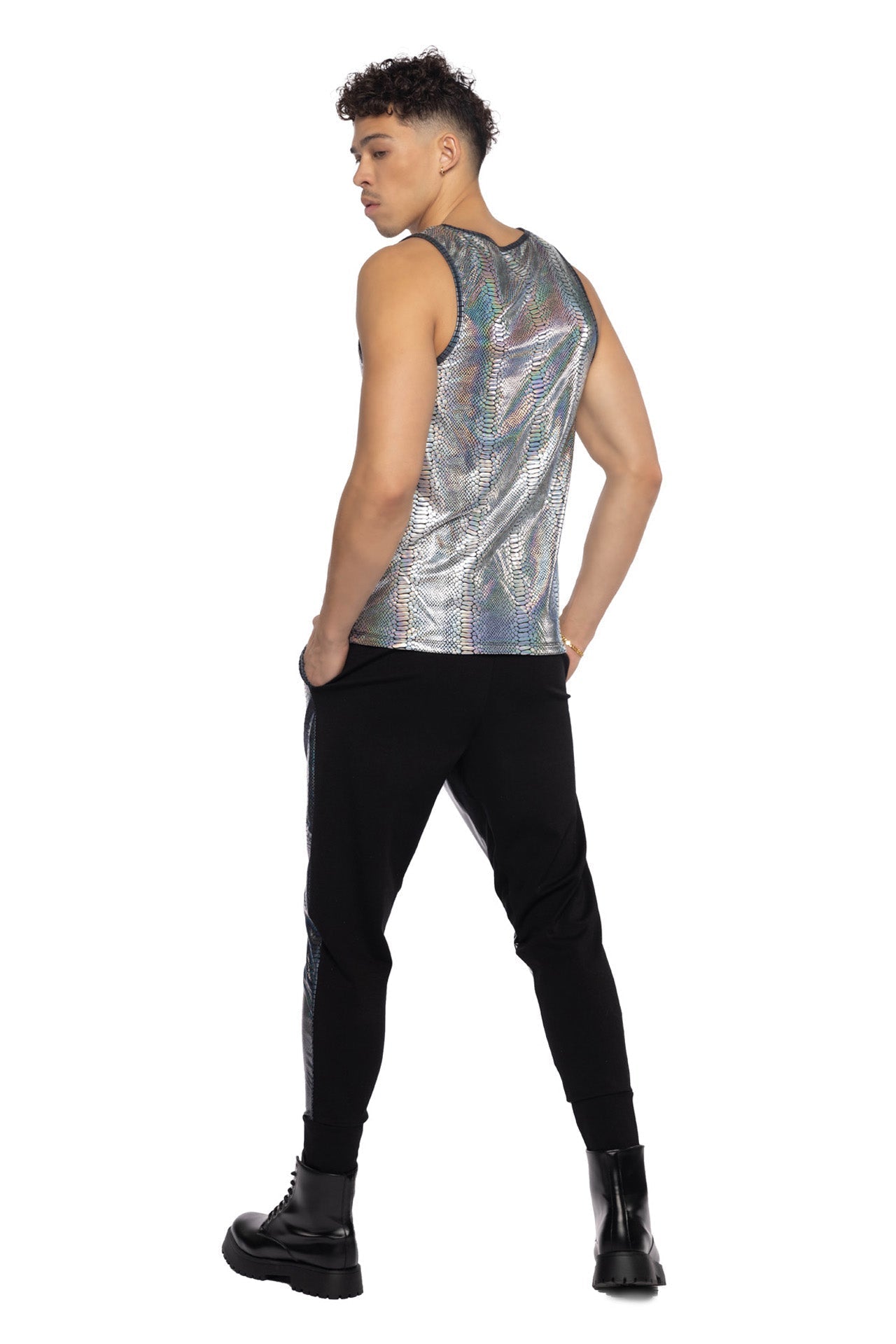 Python Pulse Unisex PVC Rave Joggers - Melted Glam LLC