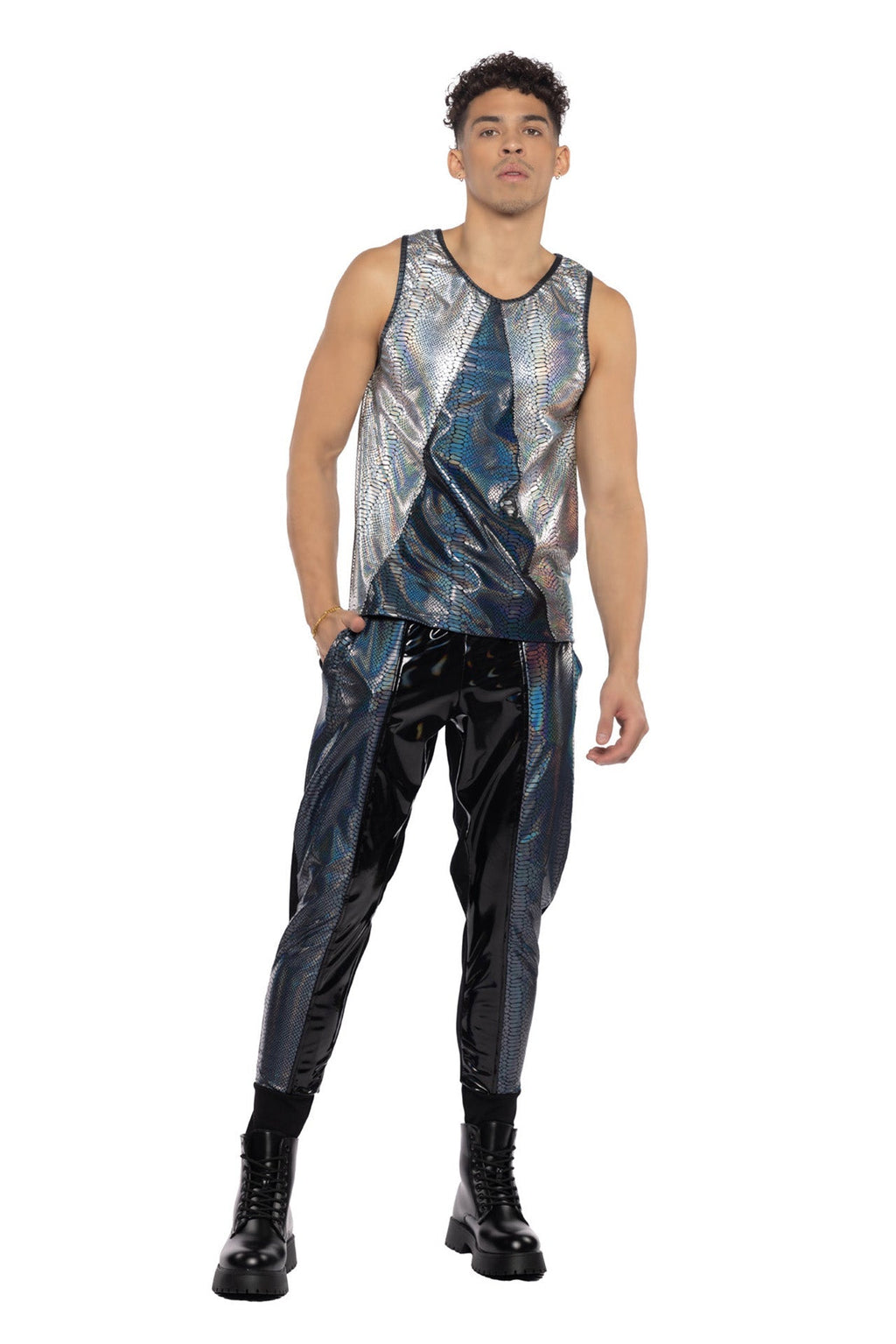 Python Pulse Unisex PVC Rave Joggers - Melted Glam LLC