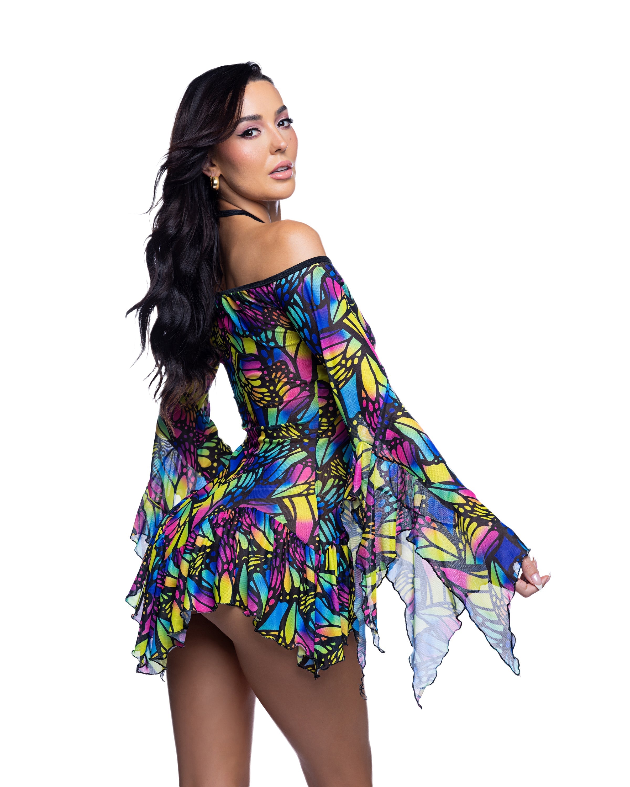 Flow Dress Bell Sleeve - Melted Glam LLC