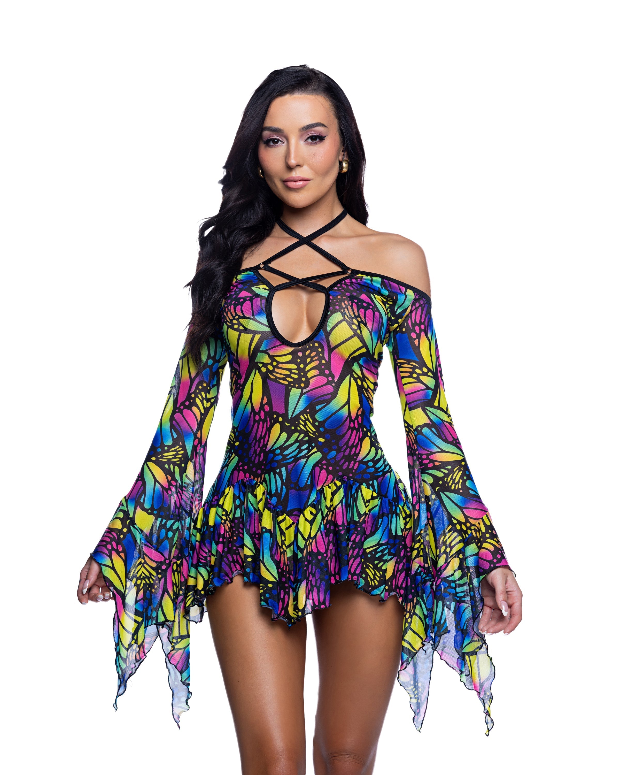 Flow Dress Bell Sleeve - Melted Glam LLC