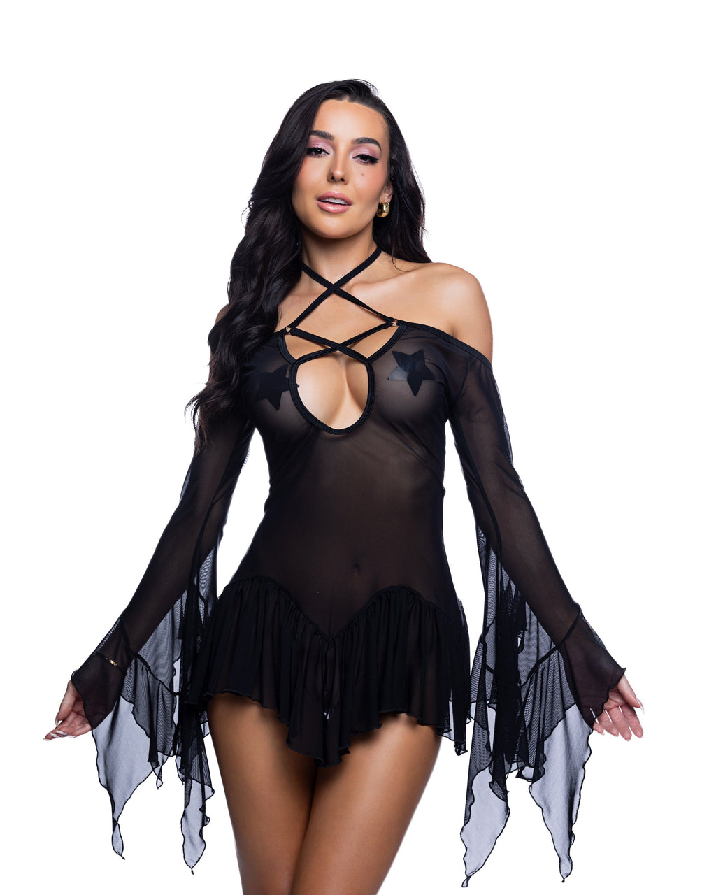 Flow Dress Bell Sleeve - Melted Glam LLC