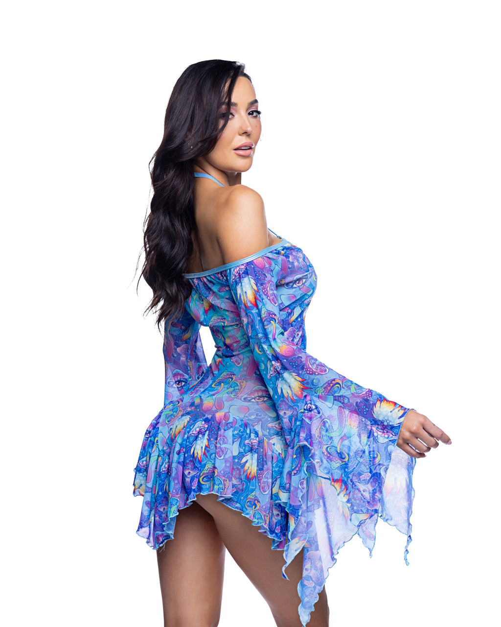 Flow Dress Bell Sleeve - Melted Glam LLC
