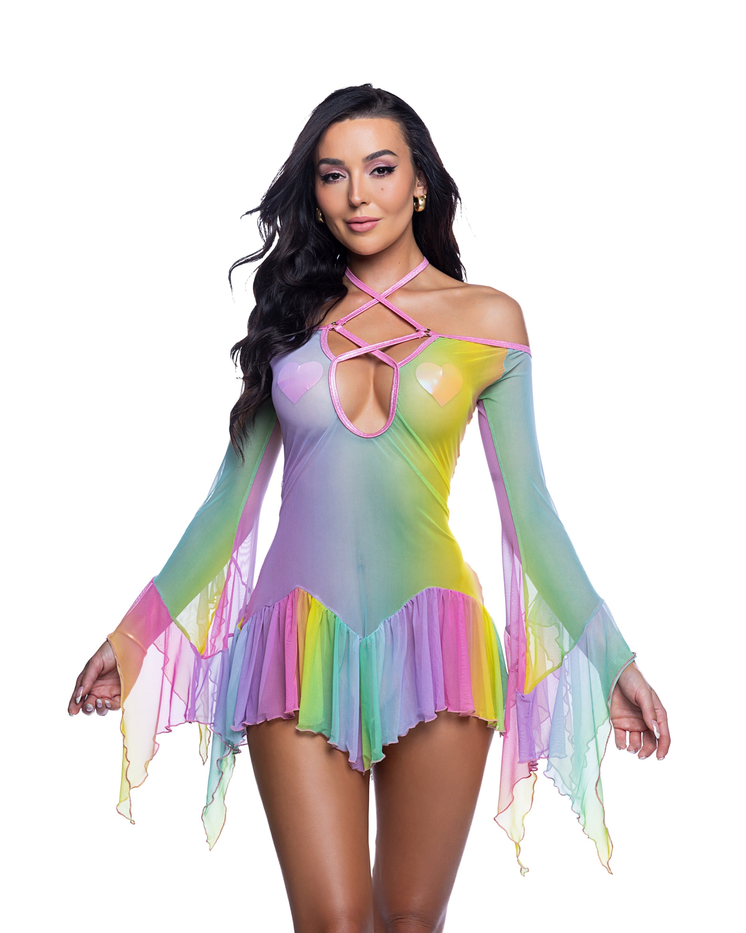 Flow Dress Bell Sleeve - Melted Glam LLC