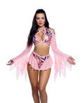 Butterfly Flow Top Bell Sleeve - Melted Glam LLC
